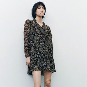 Zara PRINTED SHORT DRESS